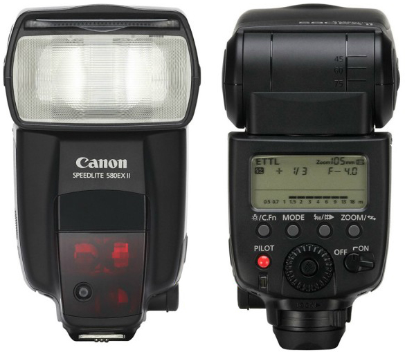 Canon speedlite 580EX II flash gun