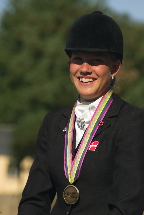 Cathrine Dufour with bronze-medaille
