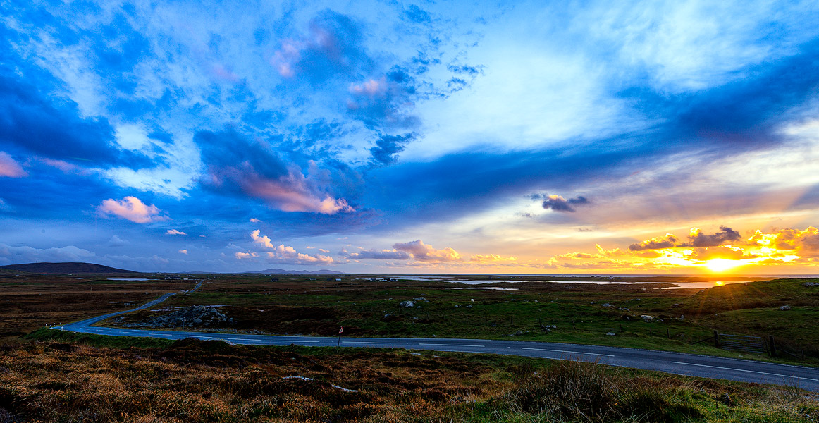 Road Home at Sundown