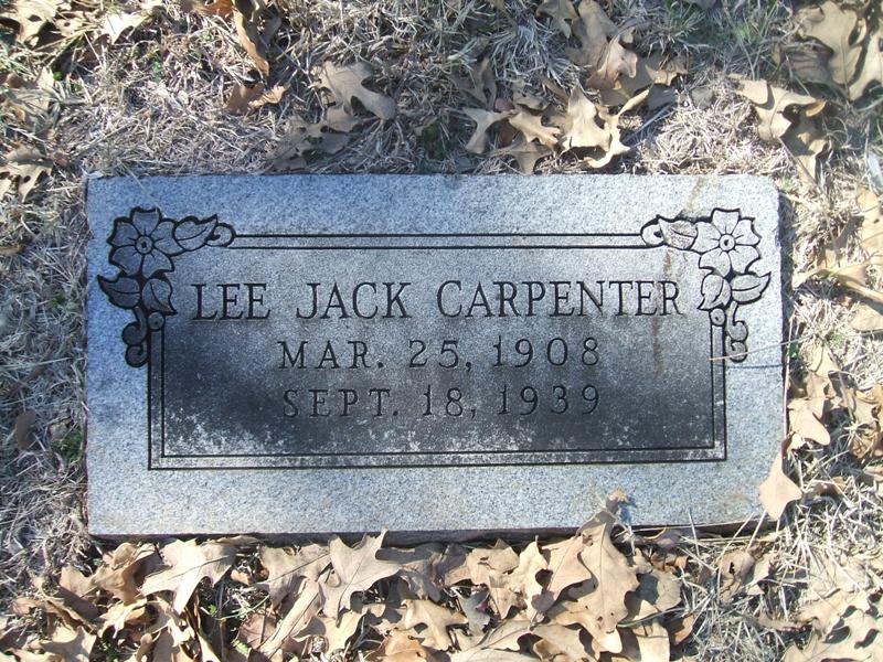 Lee Jack Carpenter Tombstone