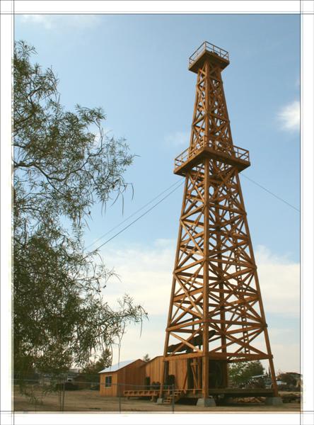 Wooden Oil Derrick-Day