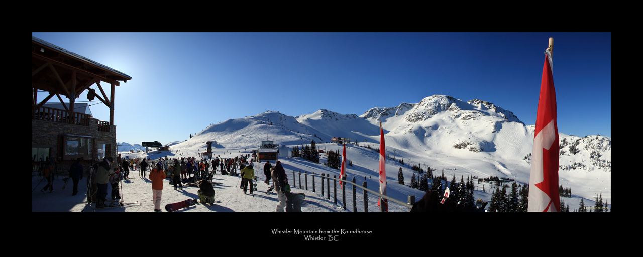 Whistler Mountain from the Roundhouse Lodge