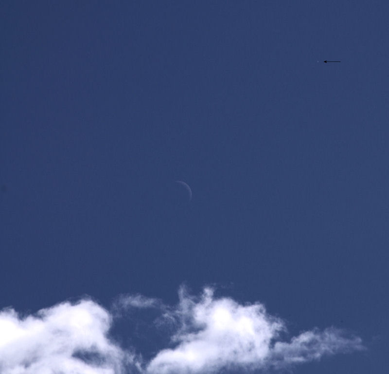 Moon and Venus