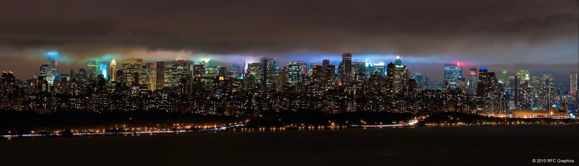 A Cloudy Night Over New York City