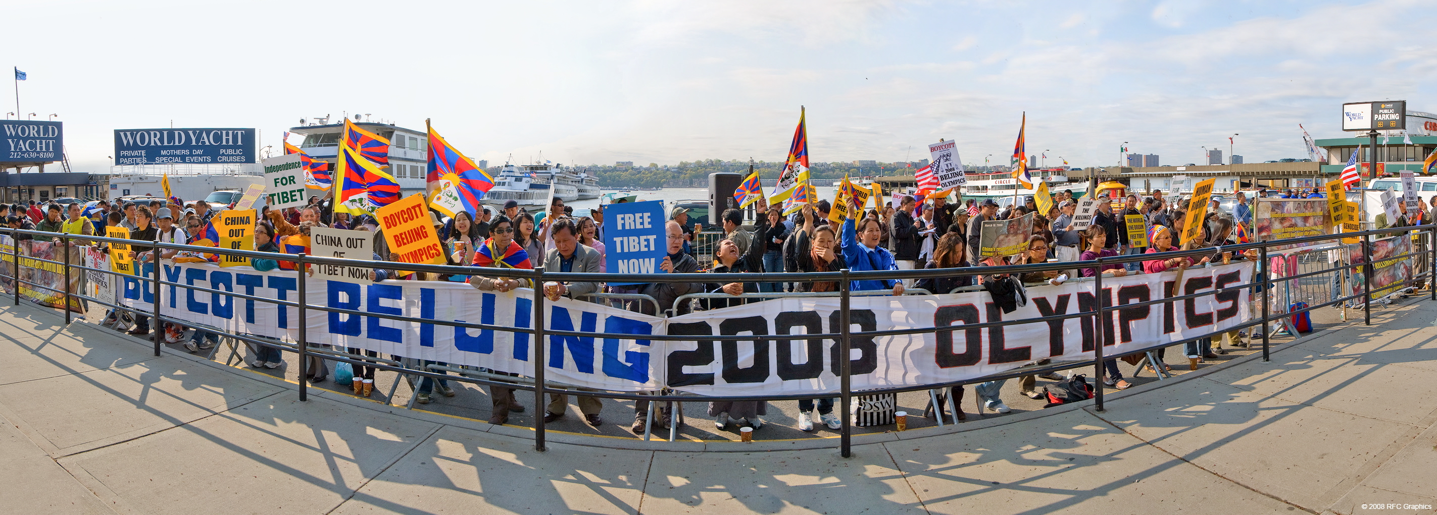 Free Tibet Now Rally Panorama