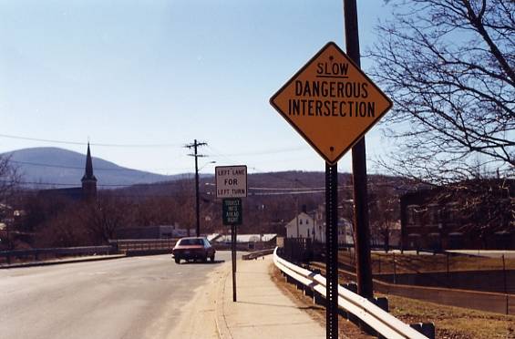 Slow Dangerous Intersection (North Adams, MA)