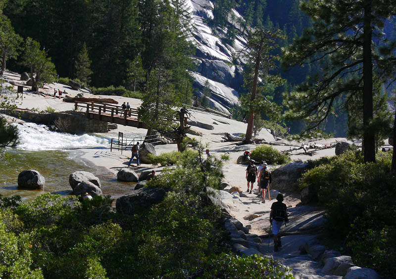 To the Nevada Falls Bridge