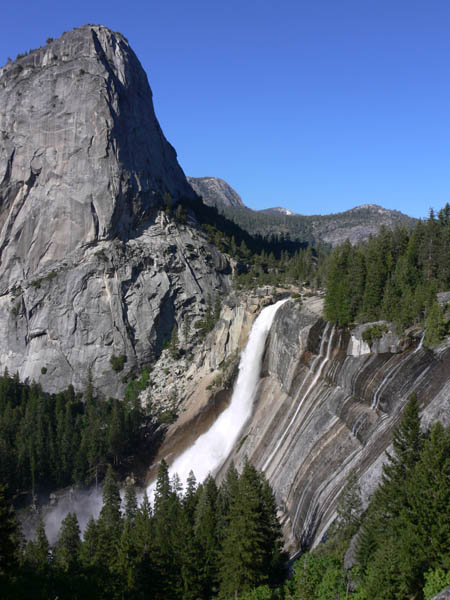 Nevada Falls and Liberty Dome.