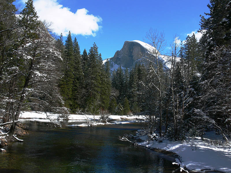 Half Dome and the Merced River
