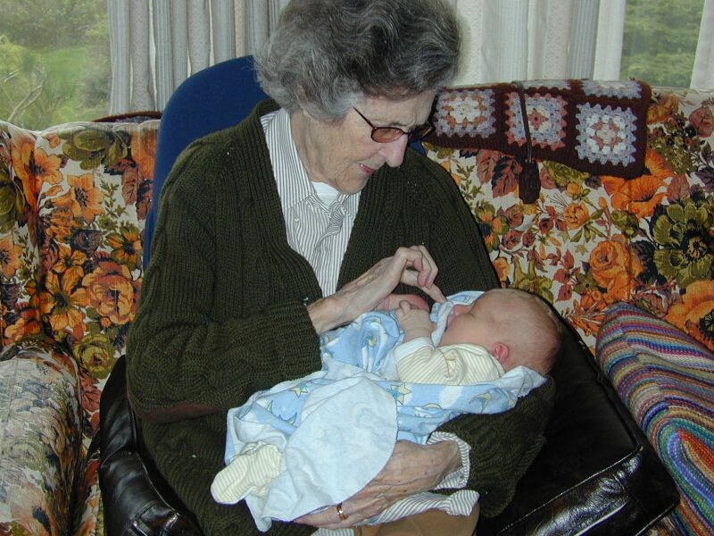My mum and her great granddaughter.  