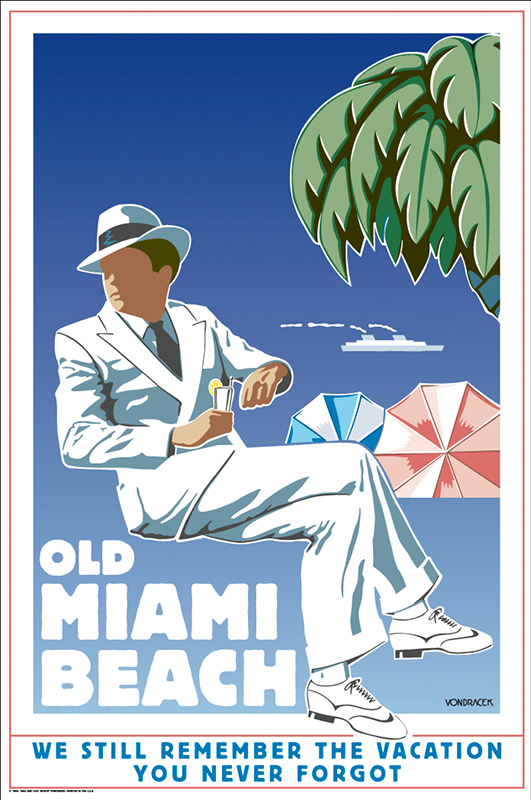 Old Miami Beach poster (Available for purchase at thedecoartist.com)