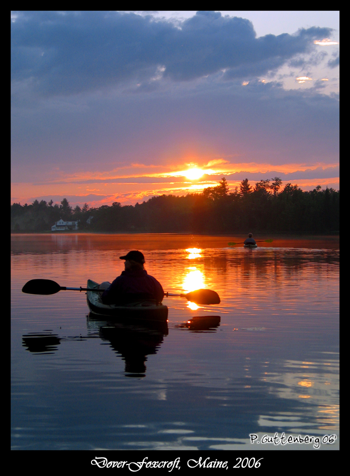 Gliding at Sun Set on the Mill Pond
