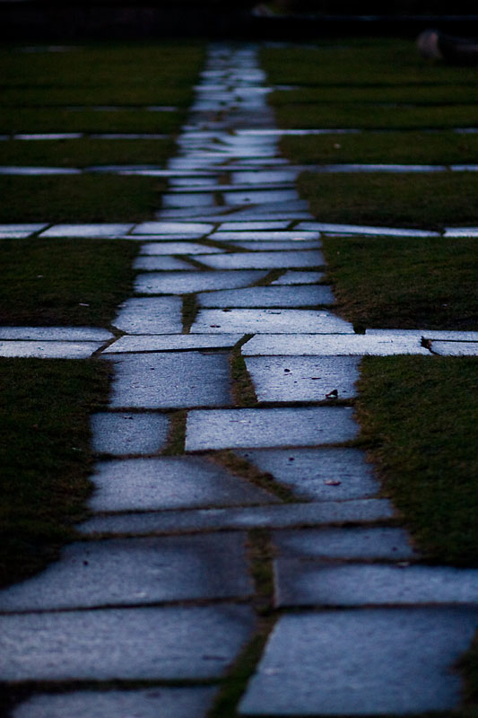 The stone laid path