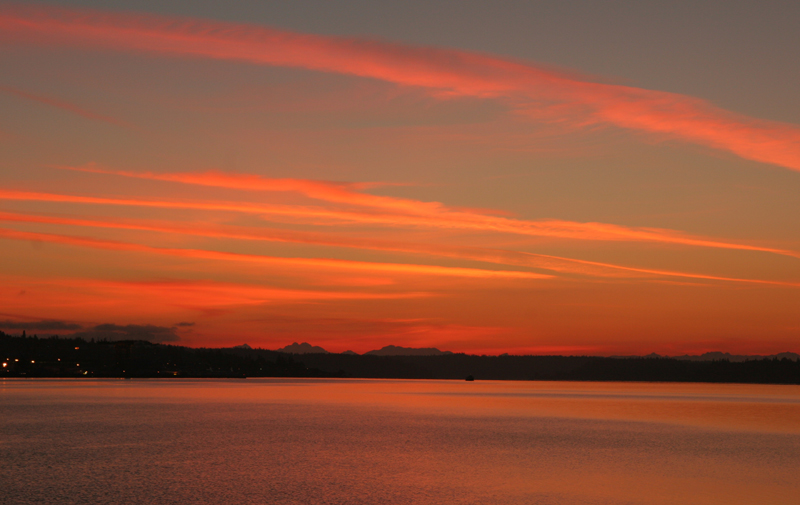 sunrise, Sinclair Inlet