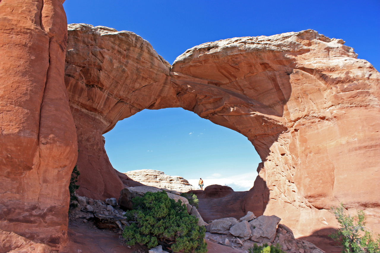 Broken Arch with Bob--this was a medium-sized arch