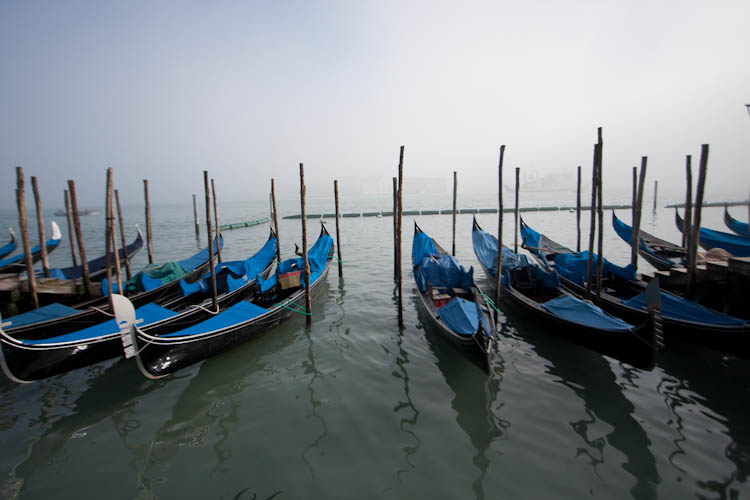 Gondolas at rest