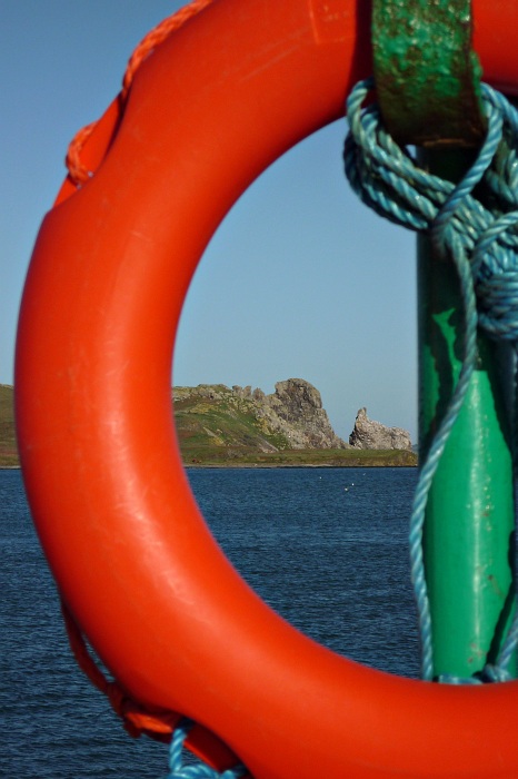 Towards Irelands Eye from Howth Harbour
