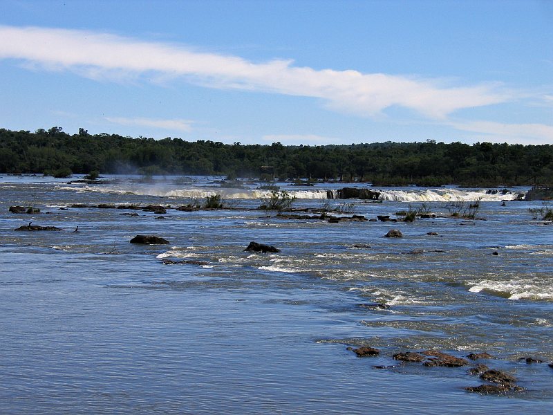 Just above the falls, Iguazu (Brazil)