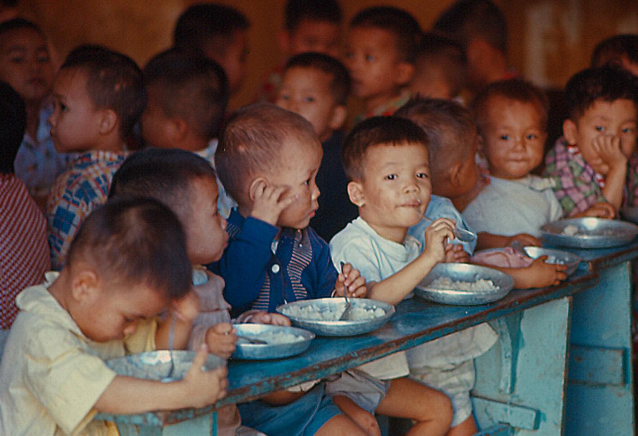 Boys Lunch at the Orphanage