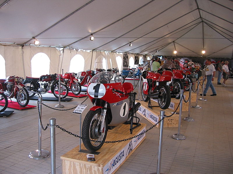The MV Agusta display tent