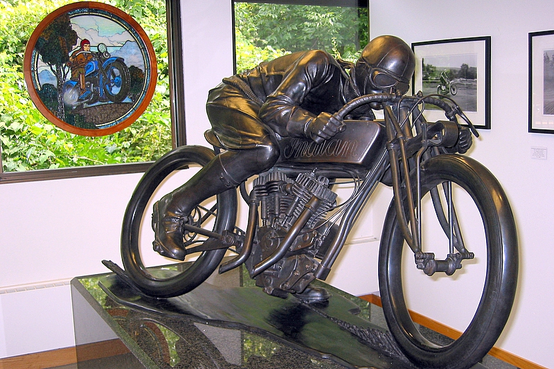Indian racer in bronze