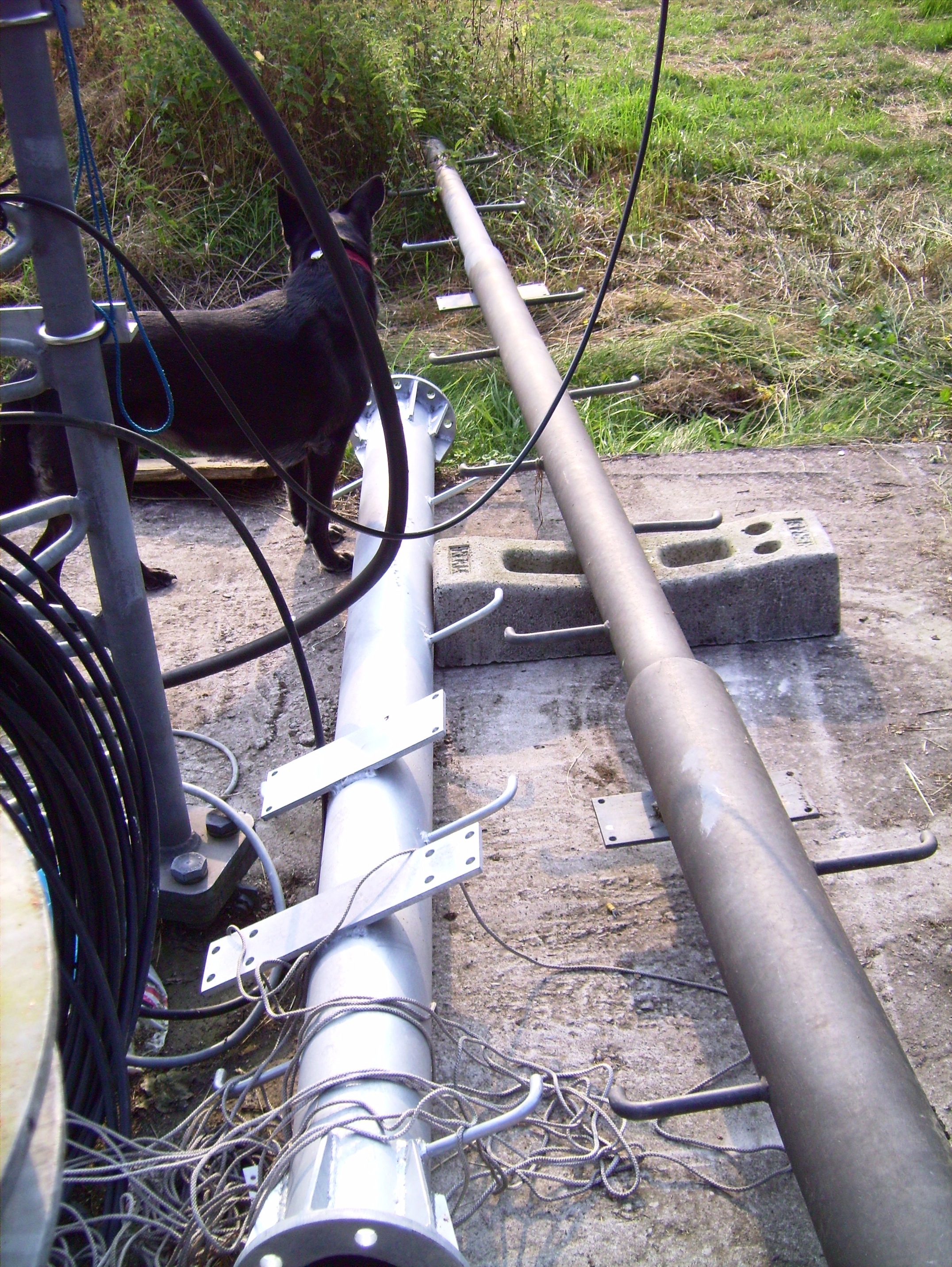 rotating pipe waiting