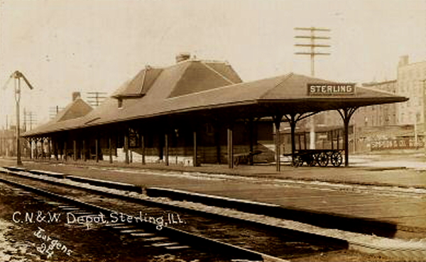 Sterling Illinos Depot  Chicago  North Western Railroad Depot.JPG