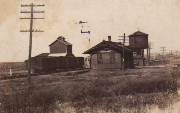 Woodbine Illinois Depot  Chicago Great Western Railroad Depot.JPG