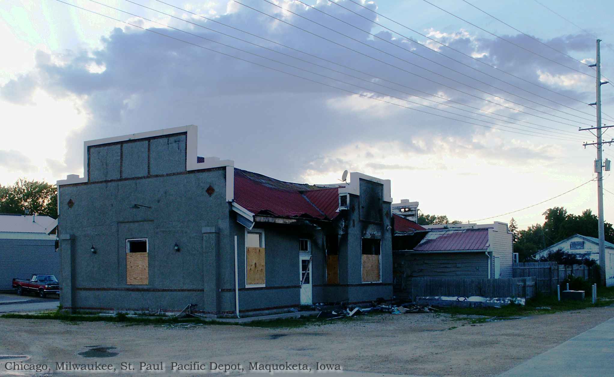 Chicago, Milwaukee, St. Paul and Pacific Depot, Maquoketa, Iowa.jpg