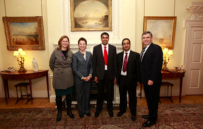 With PM Gordon Brown, Mary Creagh MP and Sarah Brown