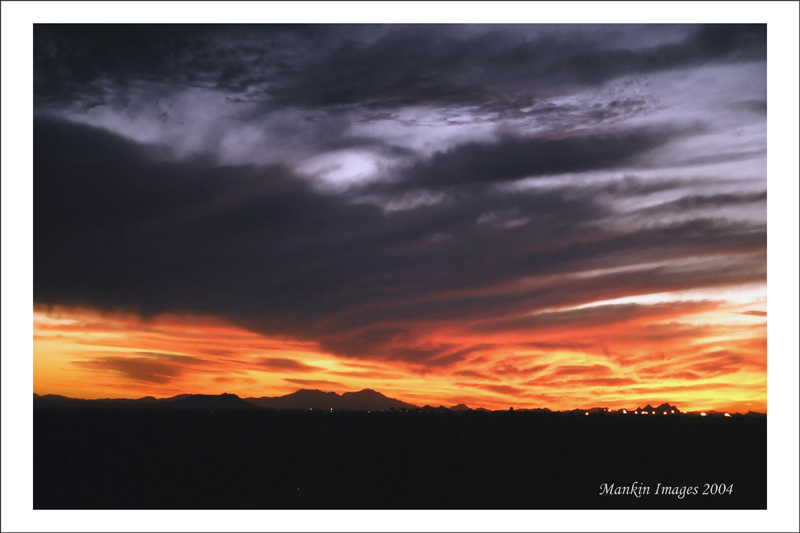 October sunset2, Tucson, AZ
