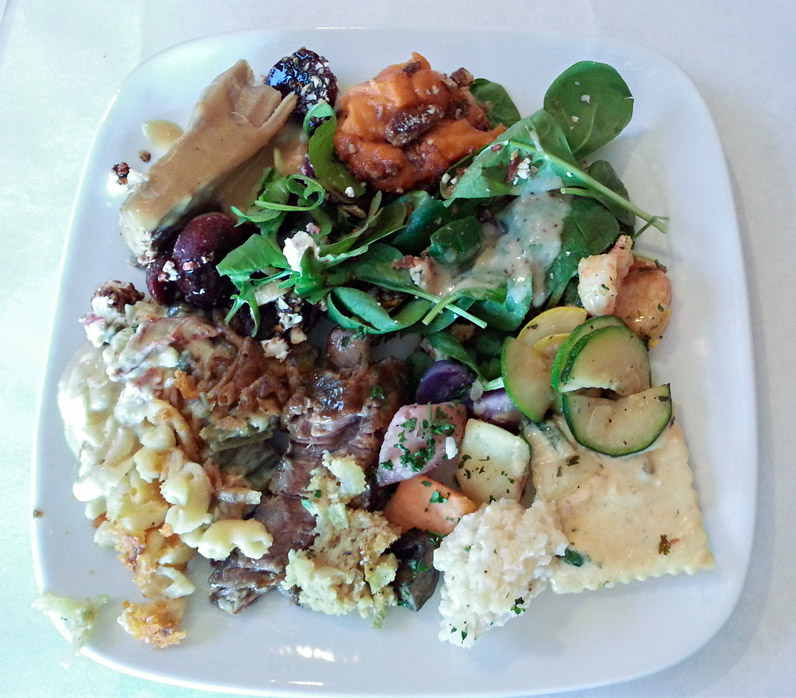 Never Blue Thanksgiving Buffet Plate