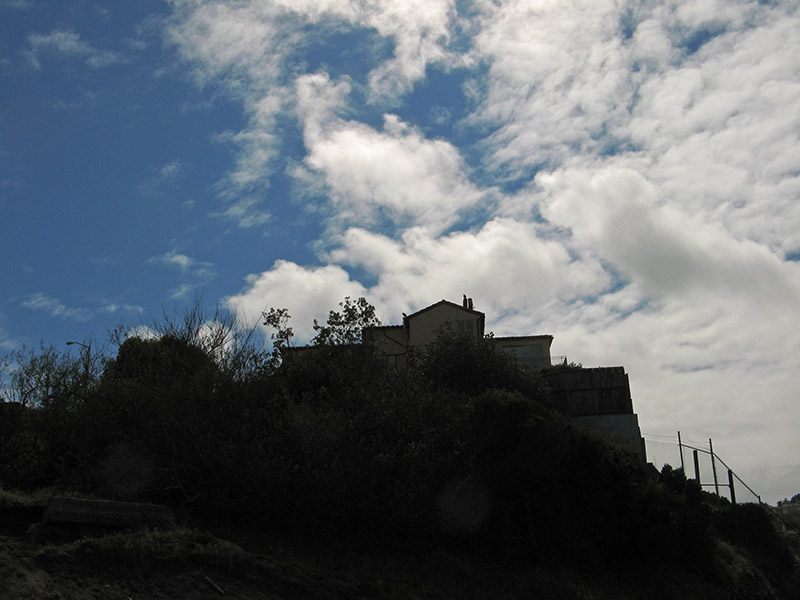 Silhouette and clouds0445