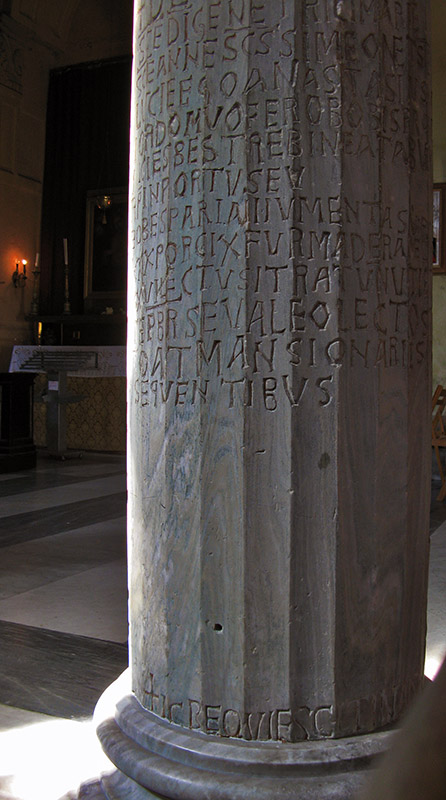 An Inscription from the Past, San Nicola in Carcere0089