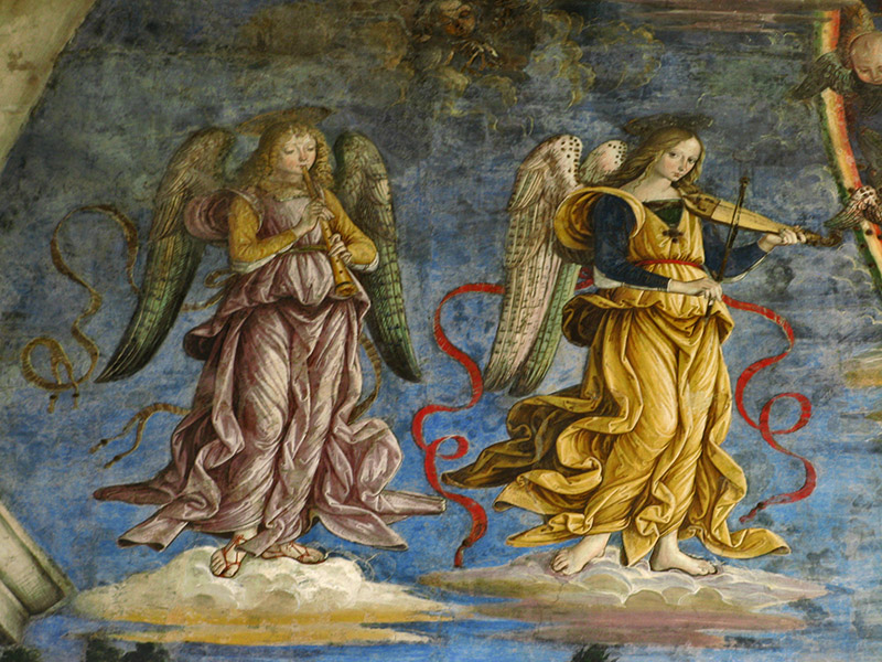 Angelic Musicians, Pinturicchio FrescoSanta Maria in Aracoeli0231