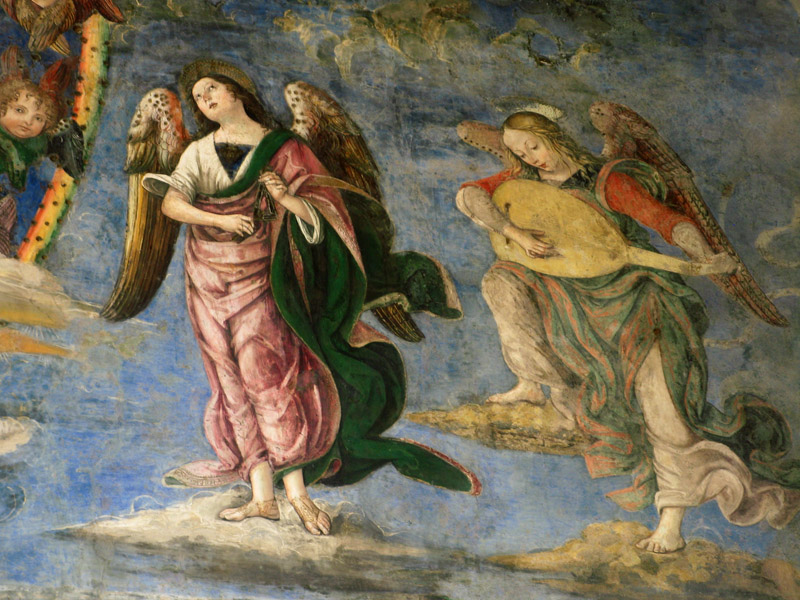 Angelic Musicians, Pinturicchio FrescoSanta Maria in Aracoeli0232