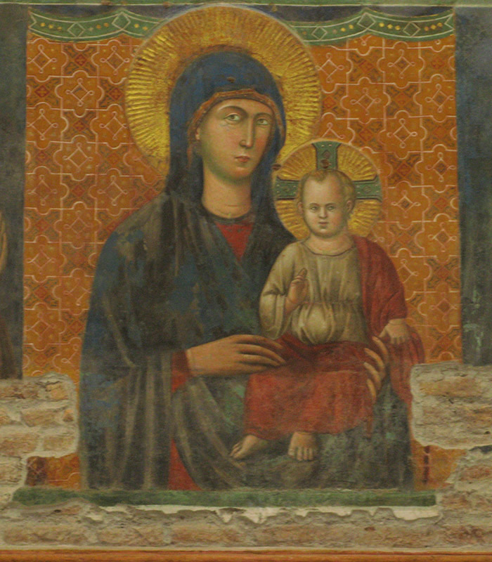 A Madonna and Child, FrescoSanta Maria in Aracoeli0254