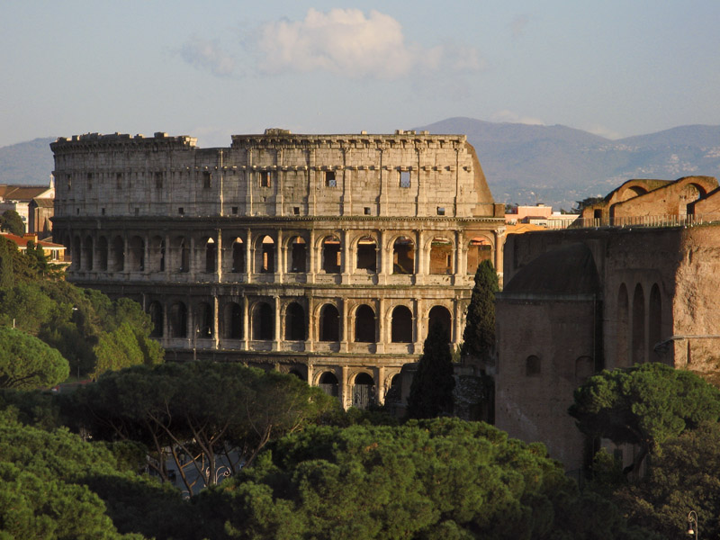 View of the Colosseum from Terrace of the Vittoriano0311