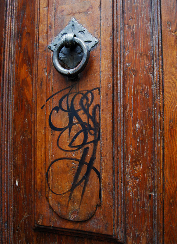 Door Hardware and Graffitti6073