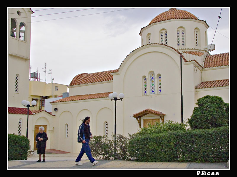 Typical Creten Church at the entrance to Heraklion