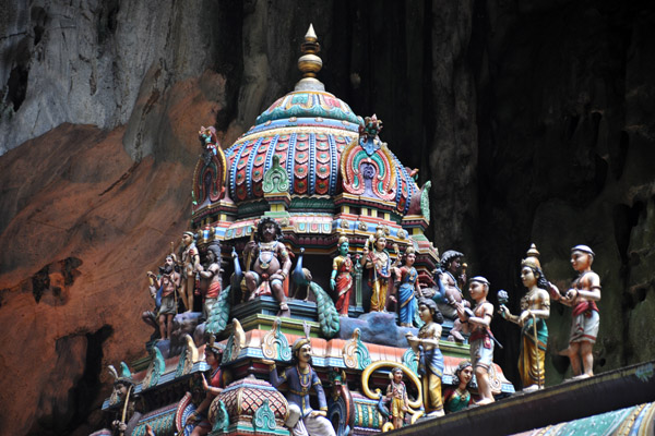 Detail of the rear temple, Batu Caves