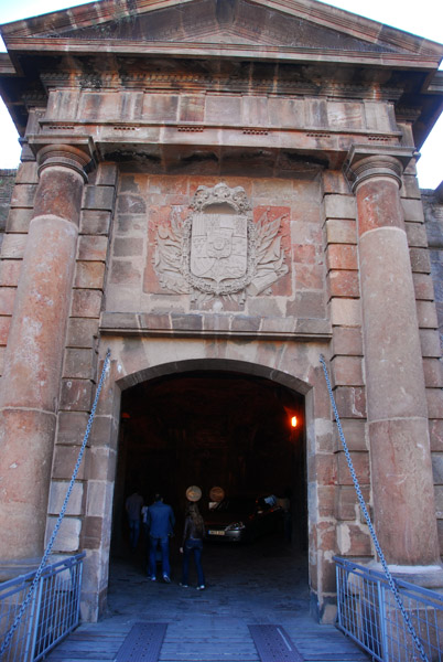 Main gate to Montjuc Castle