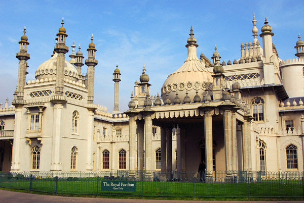 Main entrance to King George IV's pleasure-palace-by-the-sea, Royal Pavilion, Brighton