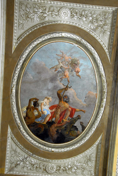 Large tondo (circular painting) on the ceiling of the Grand Staircase, Napoleonic wing of the Procuraties