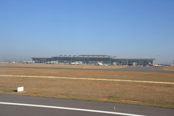 The new terminal at Rajiv Gandhi International Airport, Shamshabad