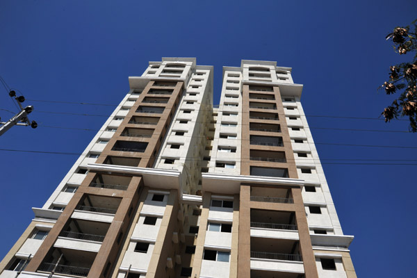 Residential area in Madhapur next to Hi-Tech City