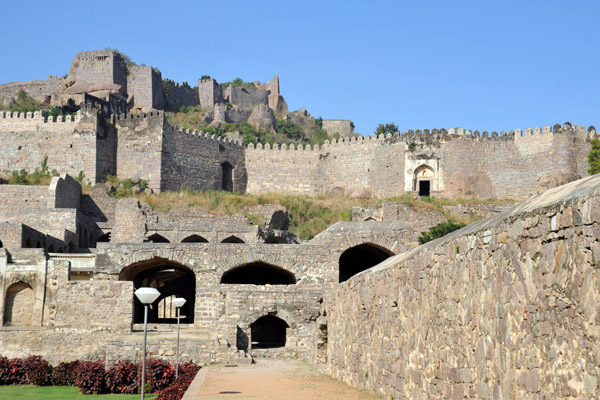 Golconda Fort from inside Balahisar Gate