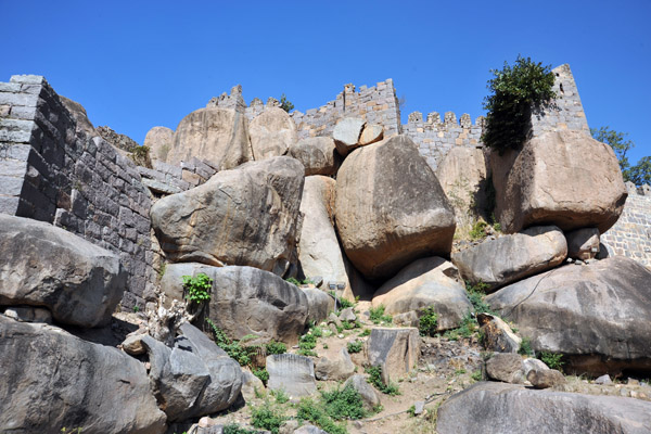 Upper fortifications, Golconda Fort