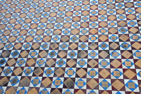 Floor of the Afzal Mahal patio, Chowmahalla Palace