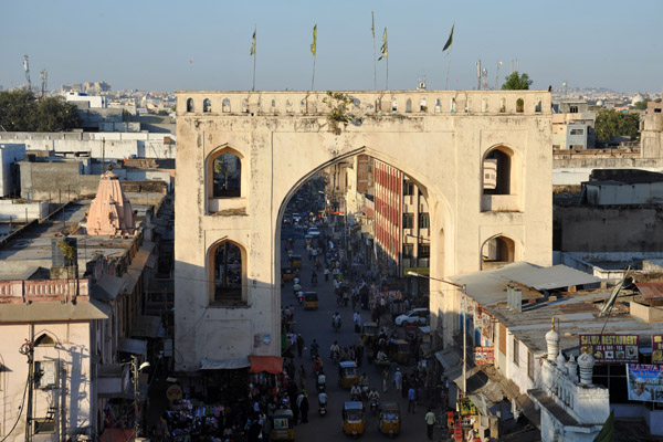 Gate to the north of the Charminar
